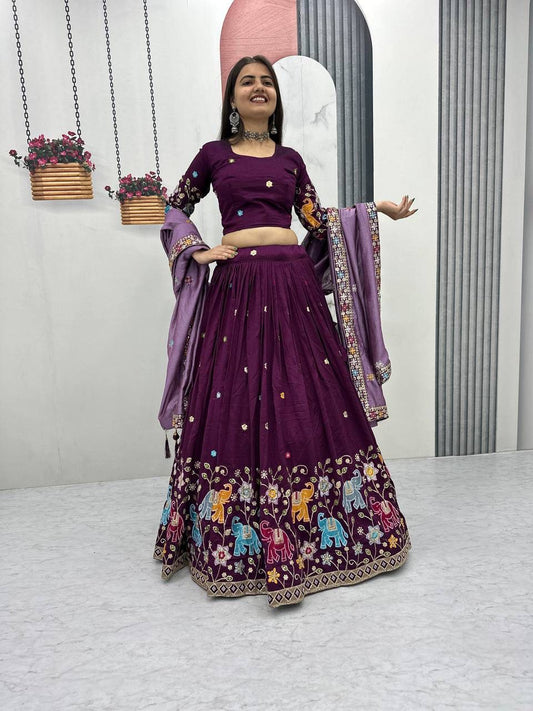 Wedding and party wear Lehenga Choli With Cancanš