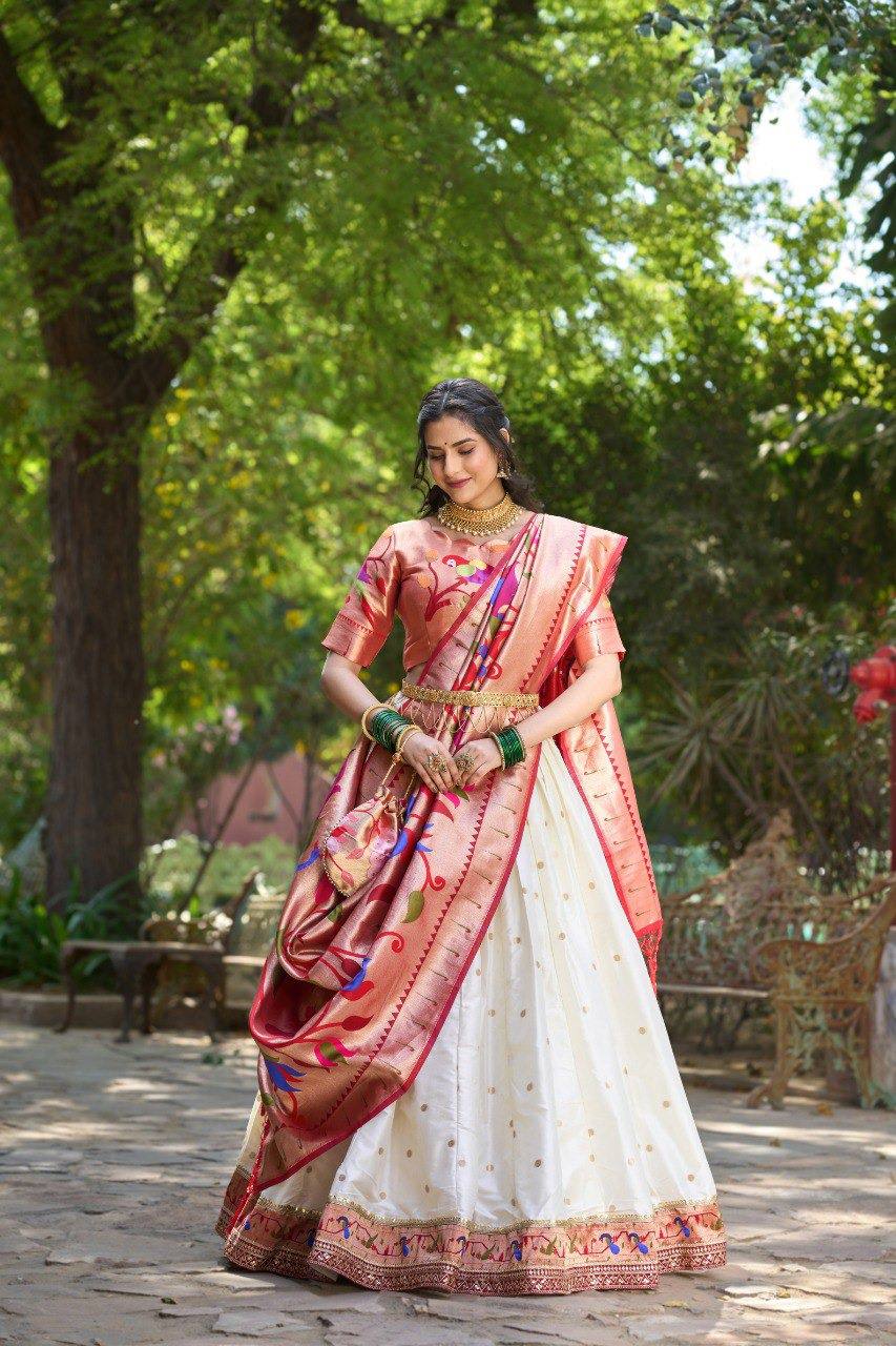 Trendy and Traditional Paithani  Lehenga  Choli