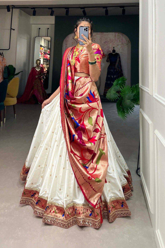 Trendy and Traditional Paithani  Lehenga  Choli