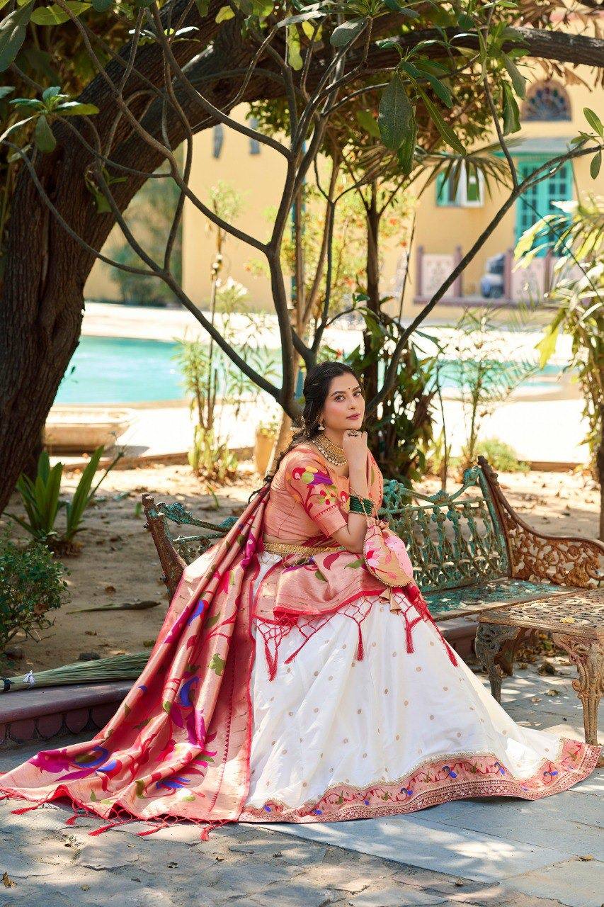 Trendy and Traditional Paithani  Lehenga  Choli