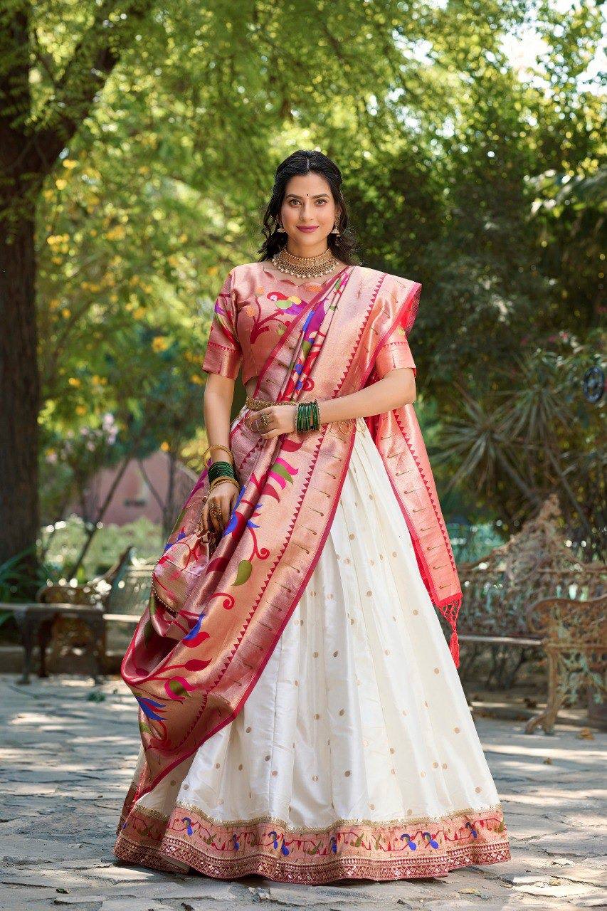 Trendy and Traditional Paithani  Lehenga  Choli