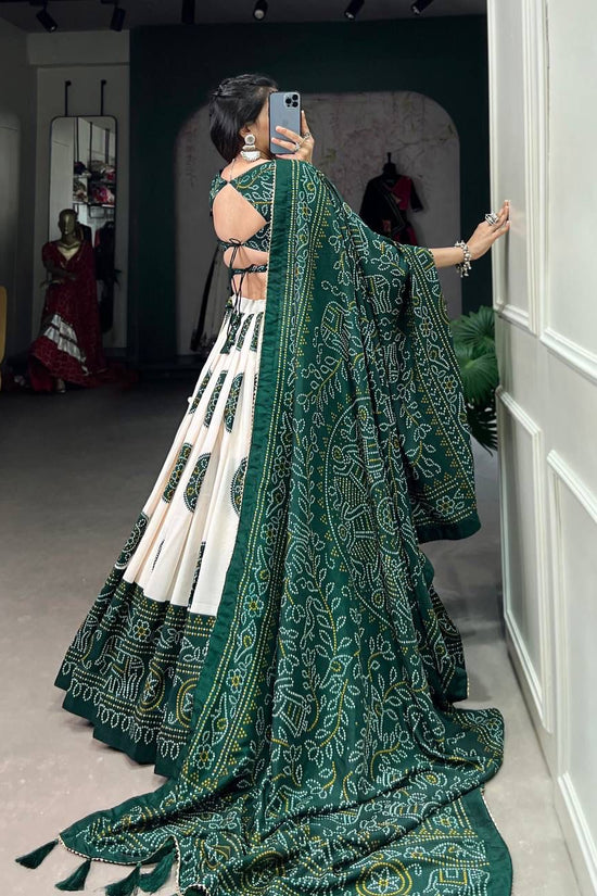 TRADITIONAL BANDHEJ PRINT LEHENGA CHOLI