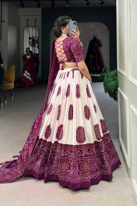TRADITIONAL BANDHEJ PRINT LEHENGA CHOLI
