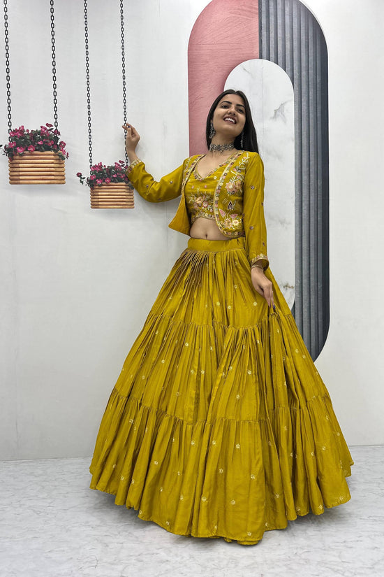 Classic Royal  Lehenga with Floral Embroidery”