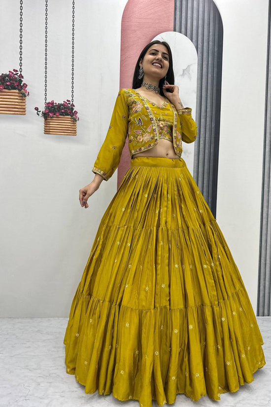 Classic Royal  Lehenga with Floral Embroidery”