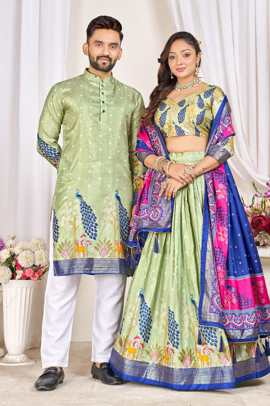 Couple Combo (Men's Kurta & Women Lehenga) For Festival Season👩🏻❤️👨🏼💃🏻