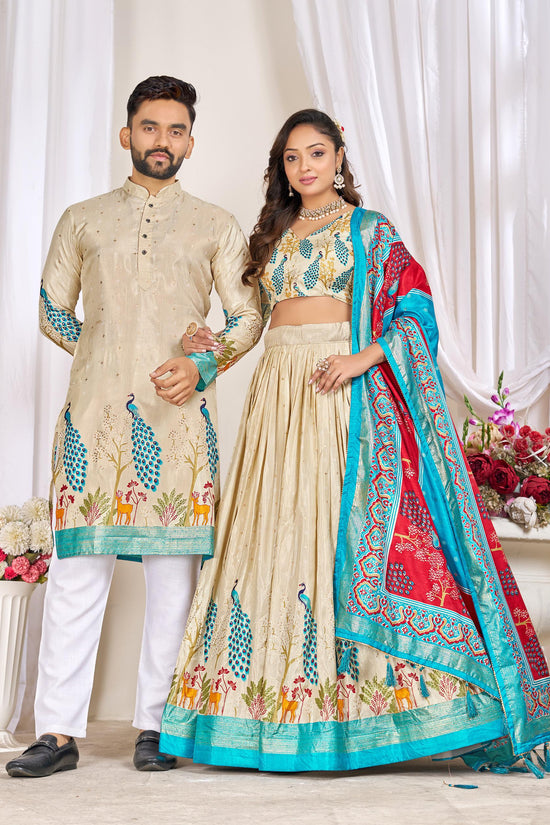 Couple Combo (Men's Kurta & Women Lehenga) For Festival Season👩🏻❤️👨🏼💃🏻