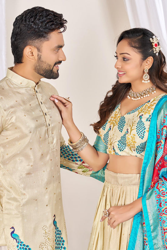 Couple Combo (Men's Kurta & Women Lehenga) For Festival Season👩🏻❤️👨🏼💃🏻