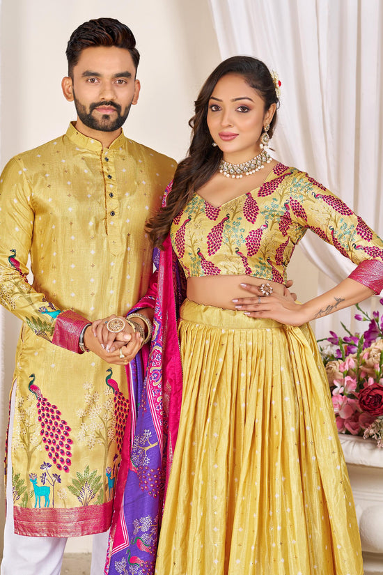 Couple Combo (Men's Kurta & Women Lehenga) For Festival Season👩🏻❤️👨🏼💃🏻