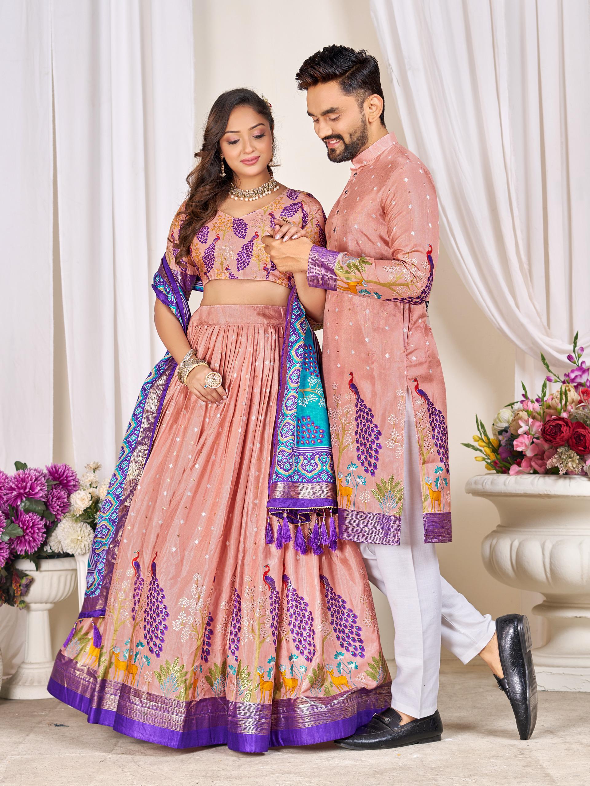 Couple Combo (Men's Kurta & Women Lehenga) For Festival Season👩🏻❤️👨🏼💃🏻