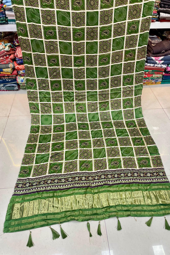 Ajrakh Silk Dupatta
