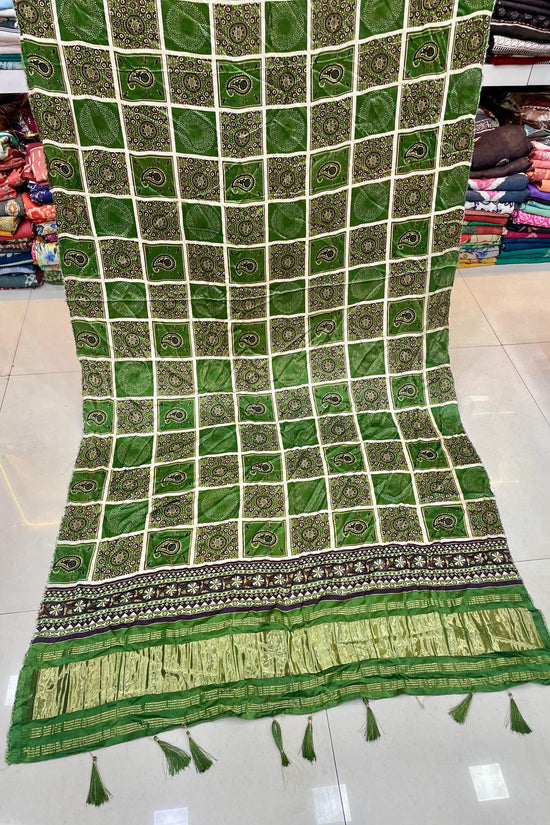 Ajrakh Silk Dupatta