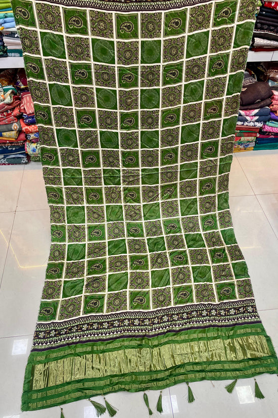 Ajrakh Silk Dupatta