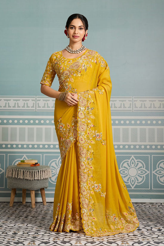 Wedding Special Party Wear Soft Star Georgette Saree