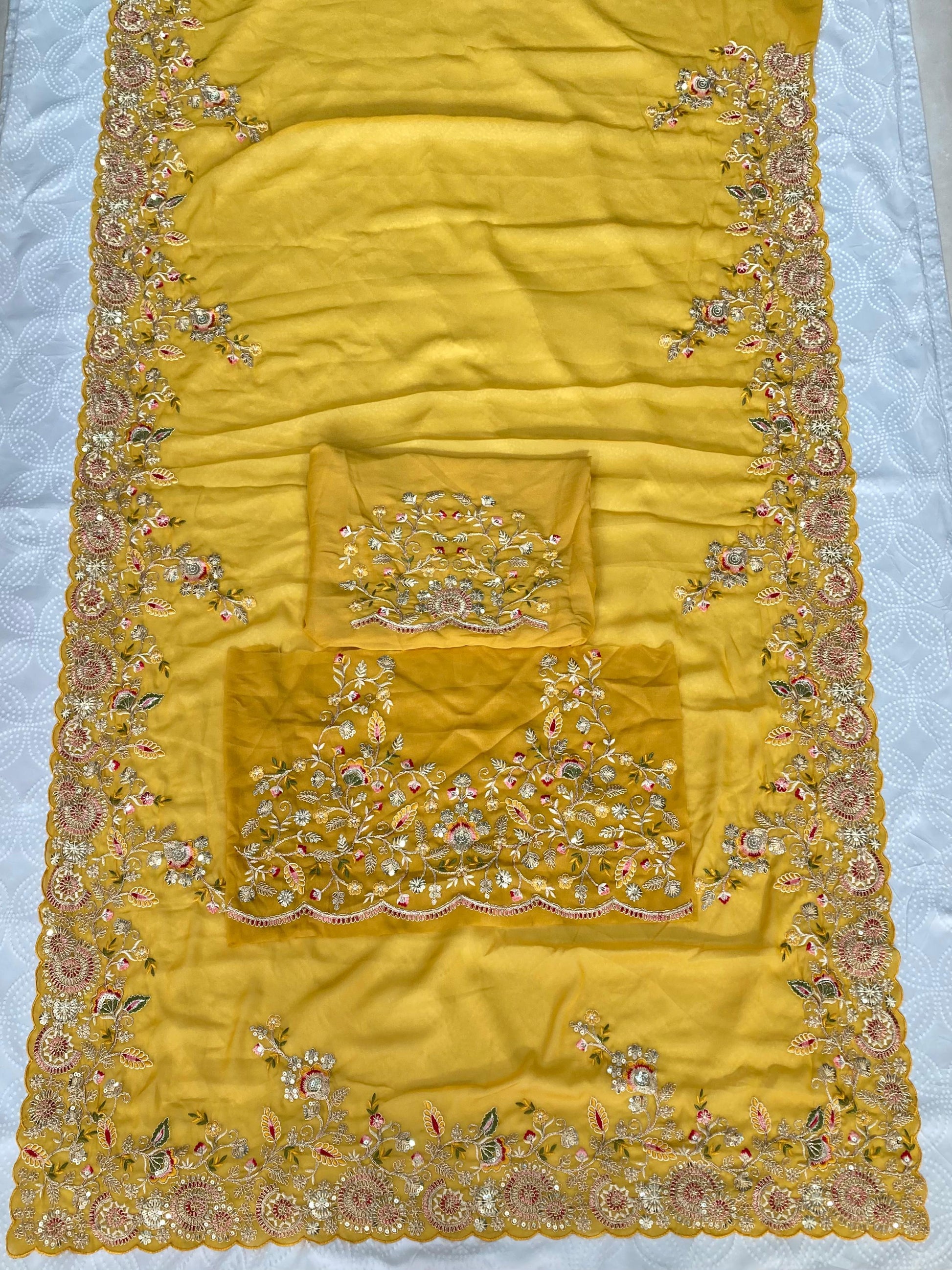 Wedding Special Party Wear Soft Star Georgette Saree