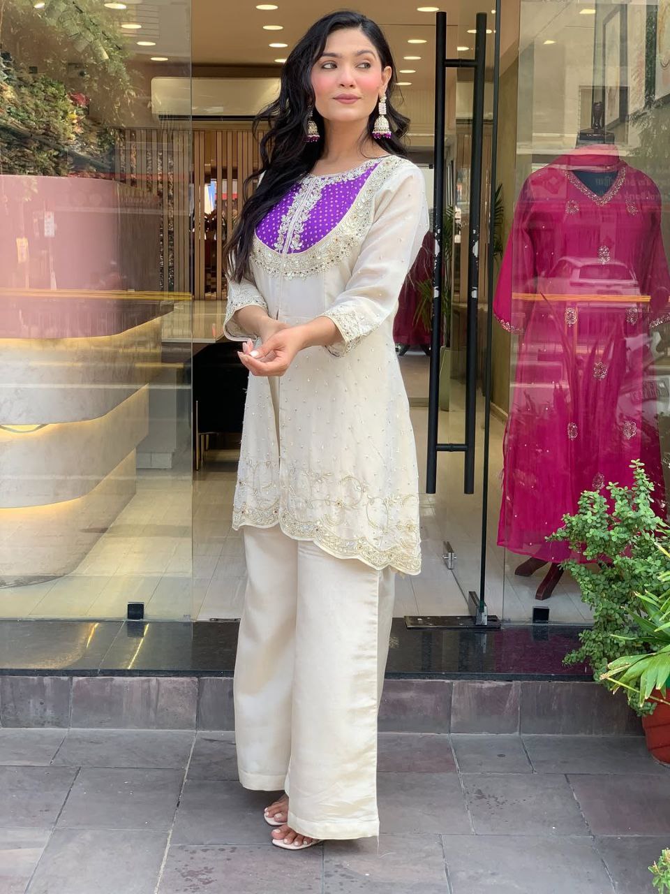 Presenting a New Party Wear Look Top , Pent set