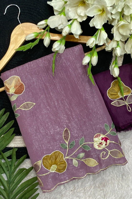 Star georgette with beautiful hand work saree