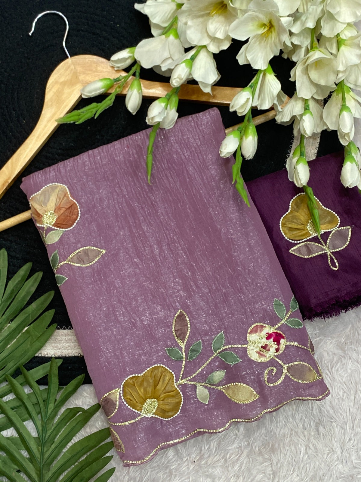 Star georgette with beautiful hand work saree