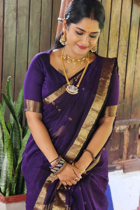 SOFT LINEN COTTON SILK SAREE