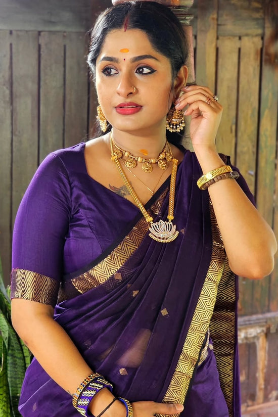 SOFT LINEN COTTON SILK SAREE