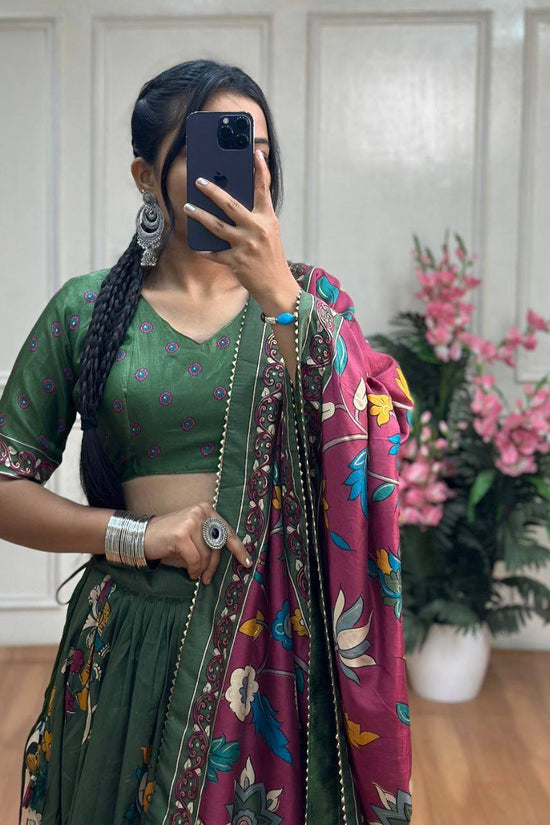 Bandhej And Ajarakh Print Lehenga