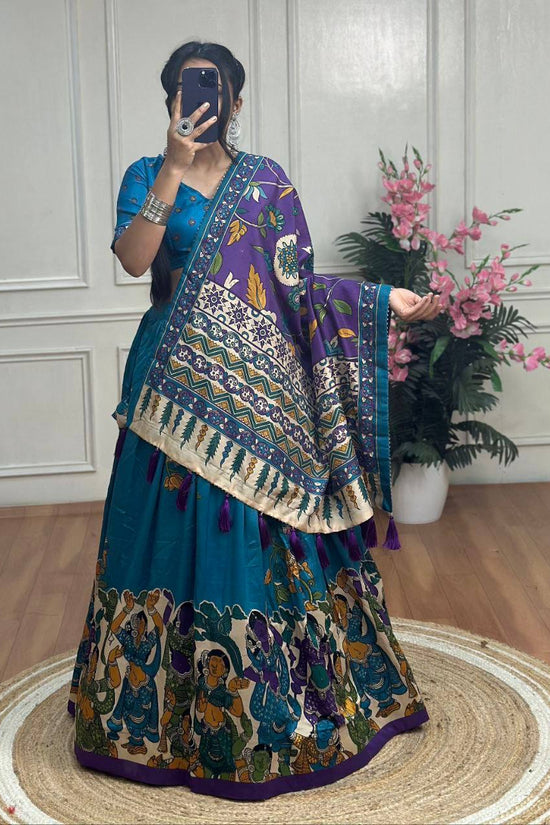 Bandhej And Ajarakh Print Lehenga