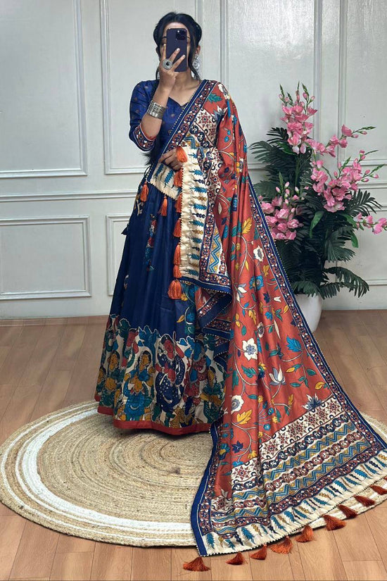 Bandhej And Ajarakh Print Lehenga