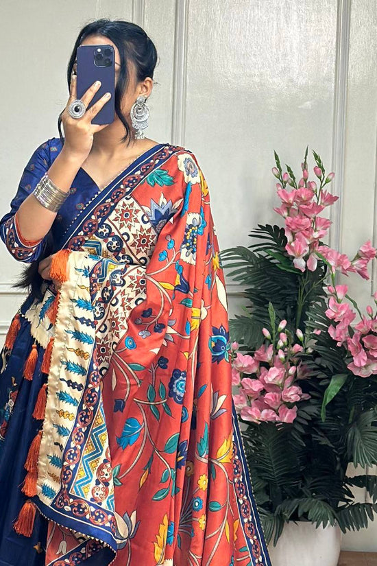 Bandhej And Ajarakh Print Lehenga