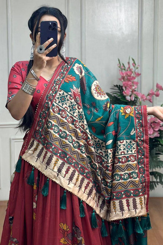 Bandhej And Ajarakh Print Lehenga