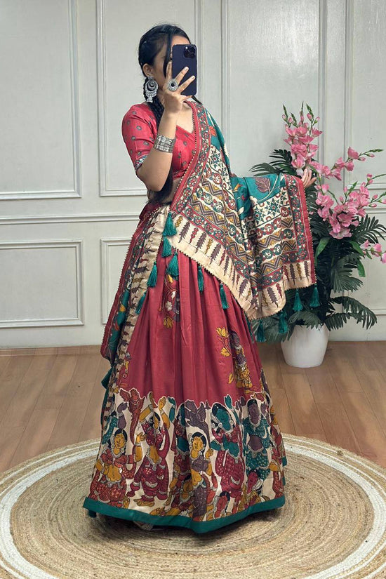 Bandhej And Ajarakh Print Lehenga