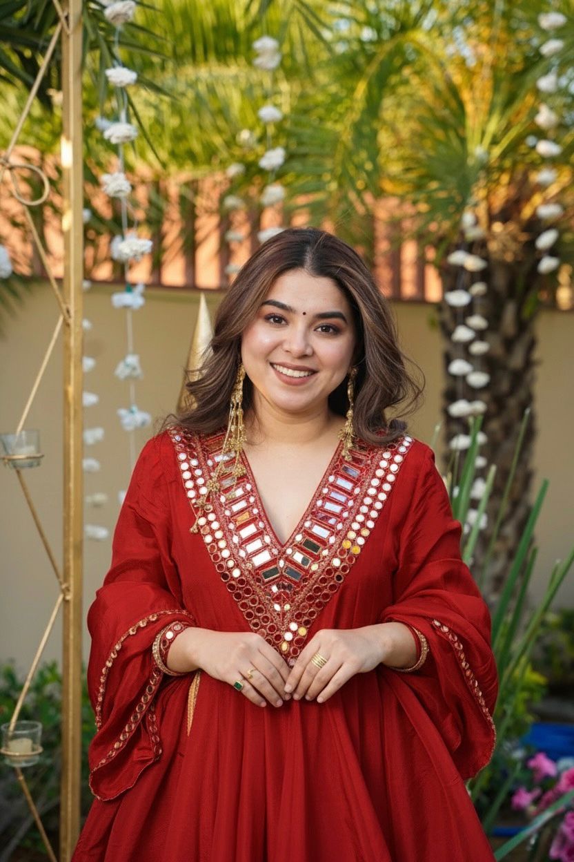 Festive Glamour in Ethnic Elegance”