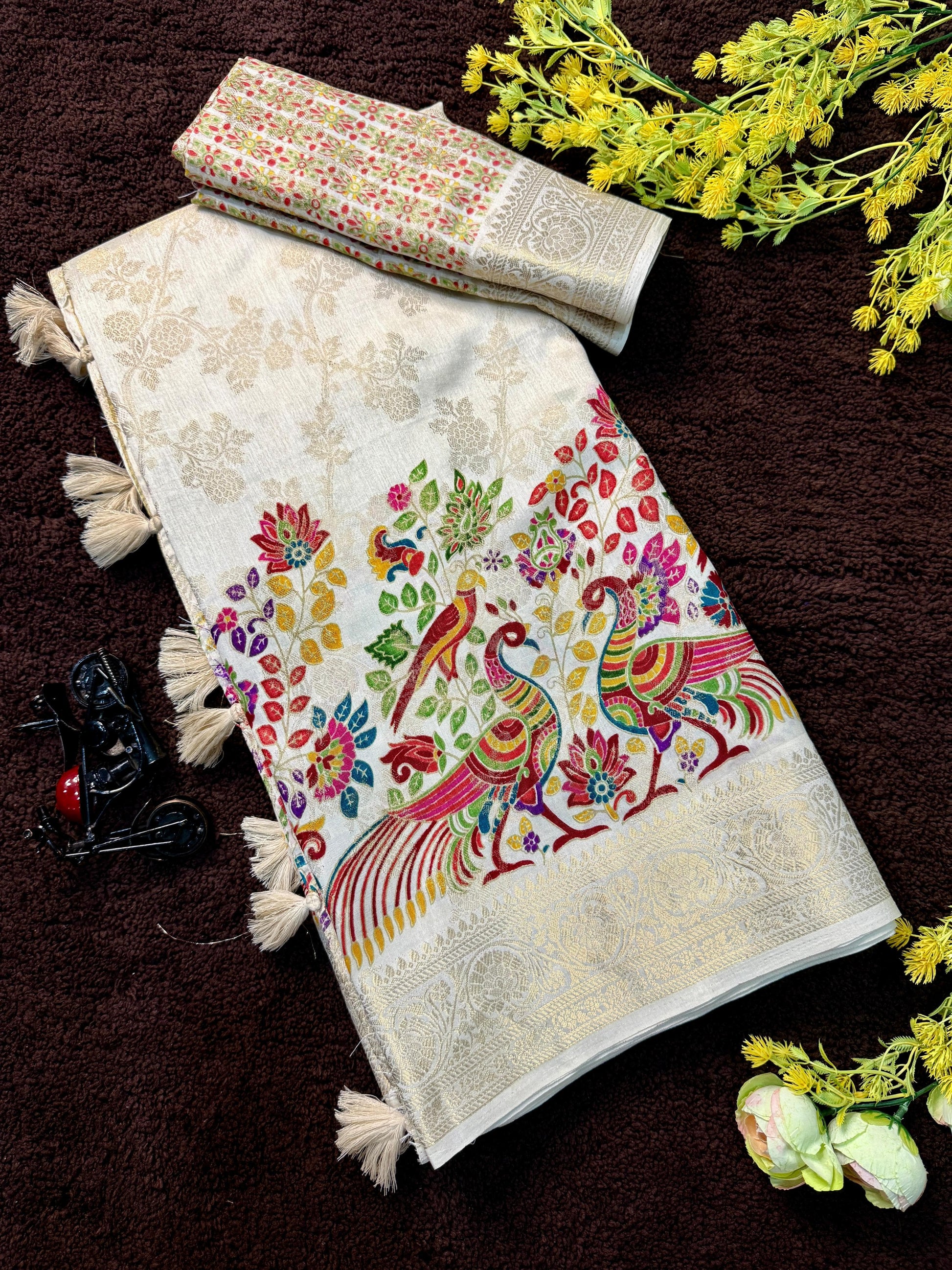 BOLLYWOOD  PREMIUM JARI VIEWING SAREE