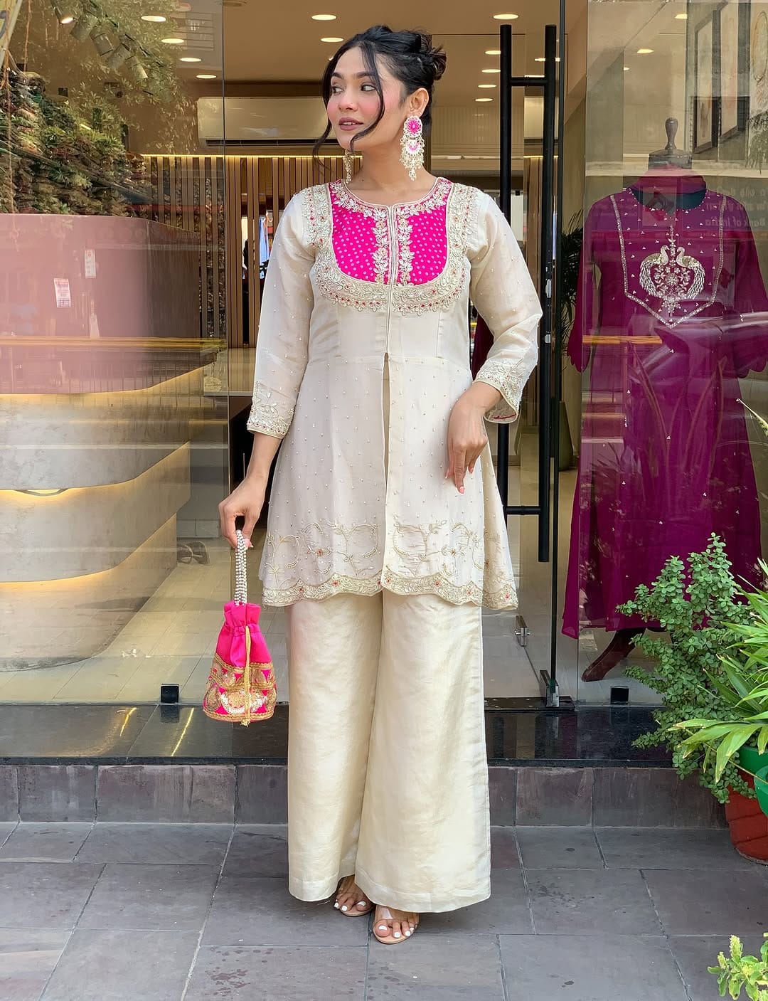 Presenting a New Party Wear Look Top , Pent