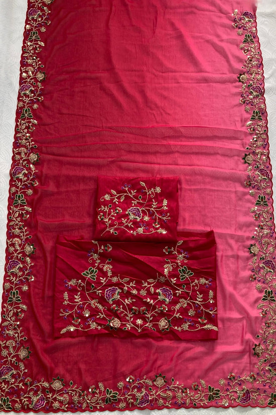 Party Wear Soft Star Georgette Saree