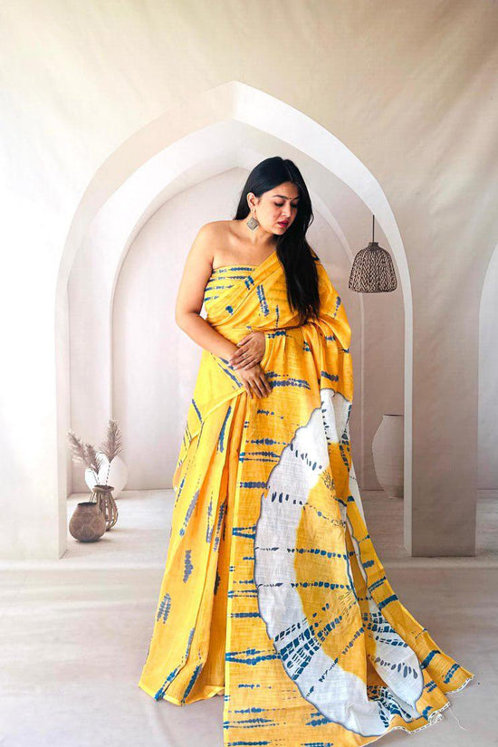 Linen silk cotton sarees