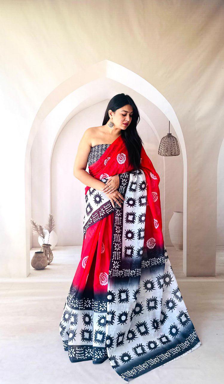 Linen silk cotton sarees
