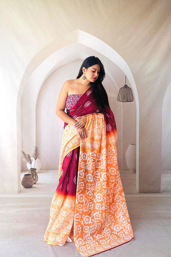 Linen silk cotton sarees
