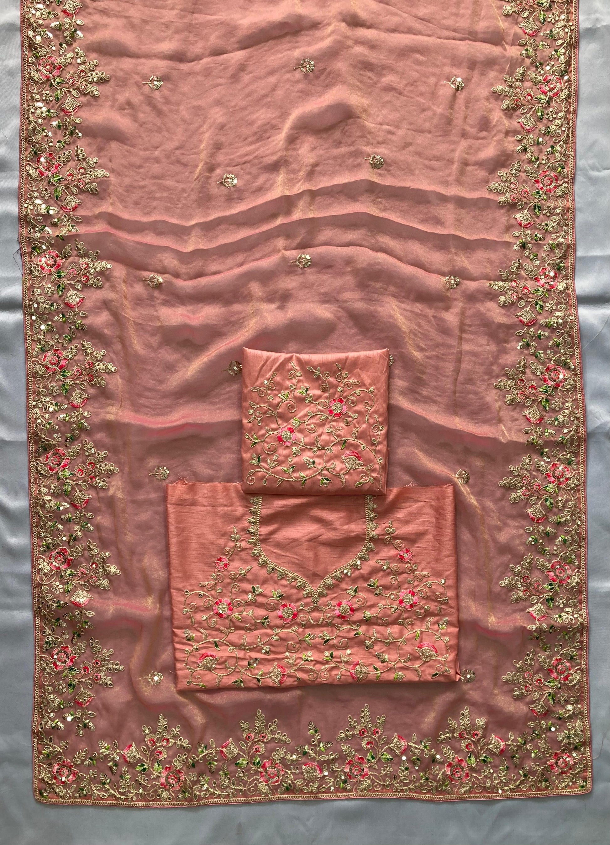 Wedding Special Party Wear Soft NxC Moss chiffon saree