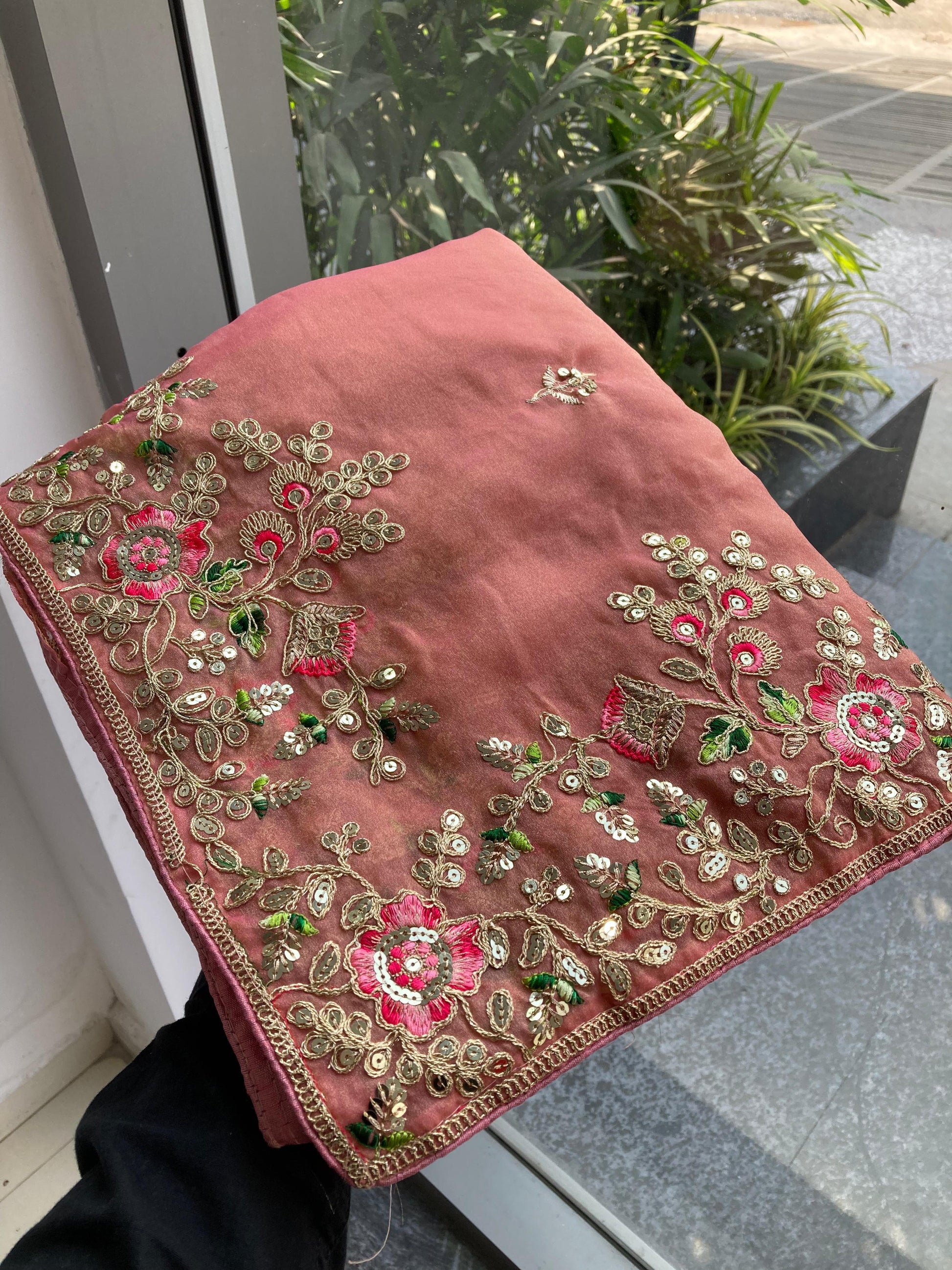 Wedding Special Party Wear Soft NxC Moss chiffon saree