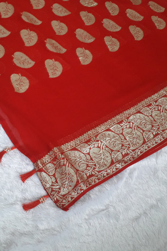 pure viscose georgette saree for women