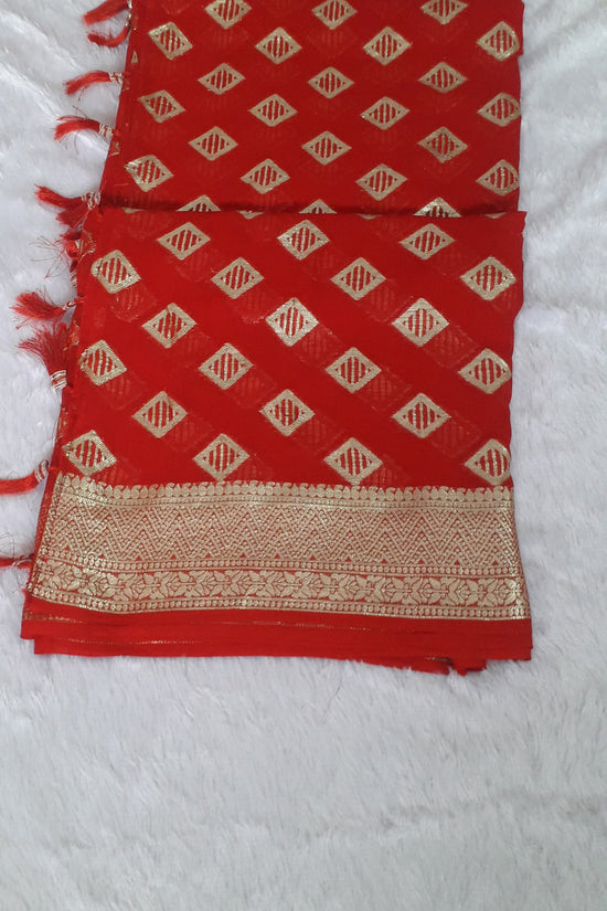 pure viscose georgette saree for women