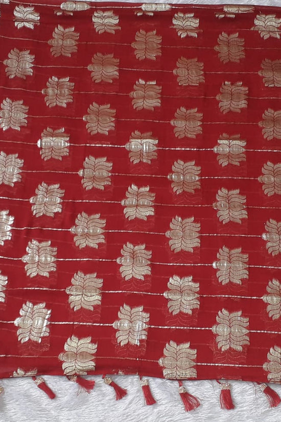 pure viscose georgette saree for women