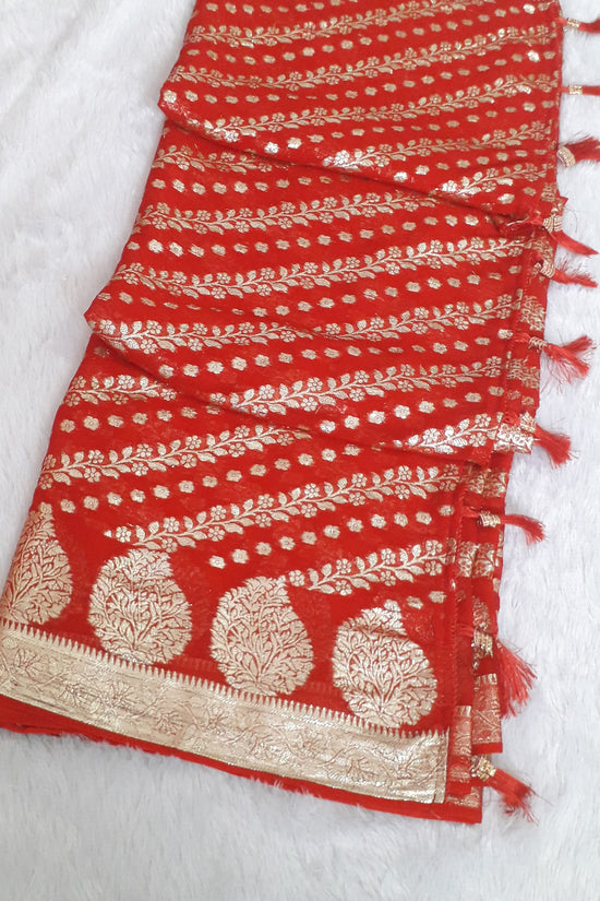 pure viscose georgette saree for women