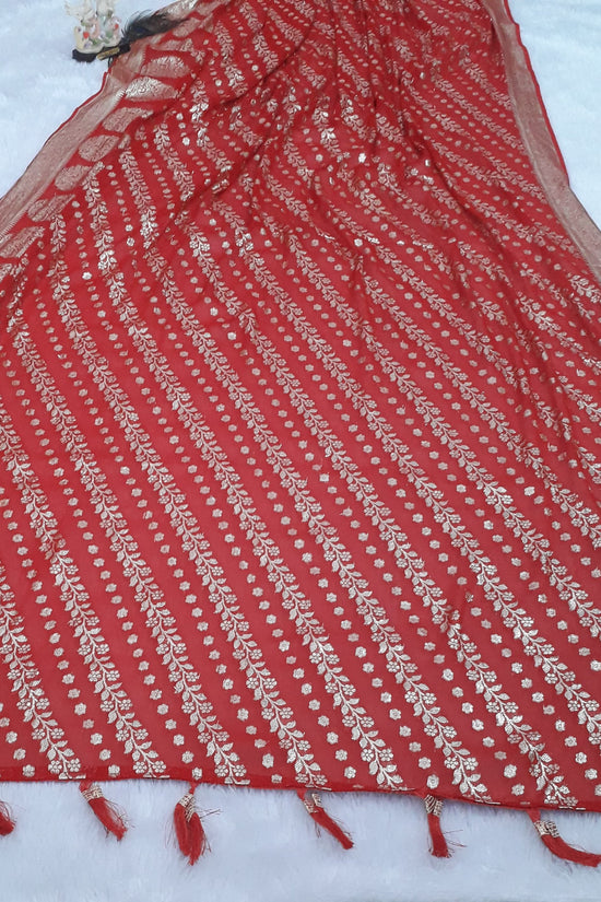 pure viscose georgette saree for women