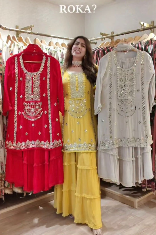Designer Sharara Set – Elegant Ethnic Wear ✨