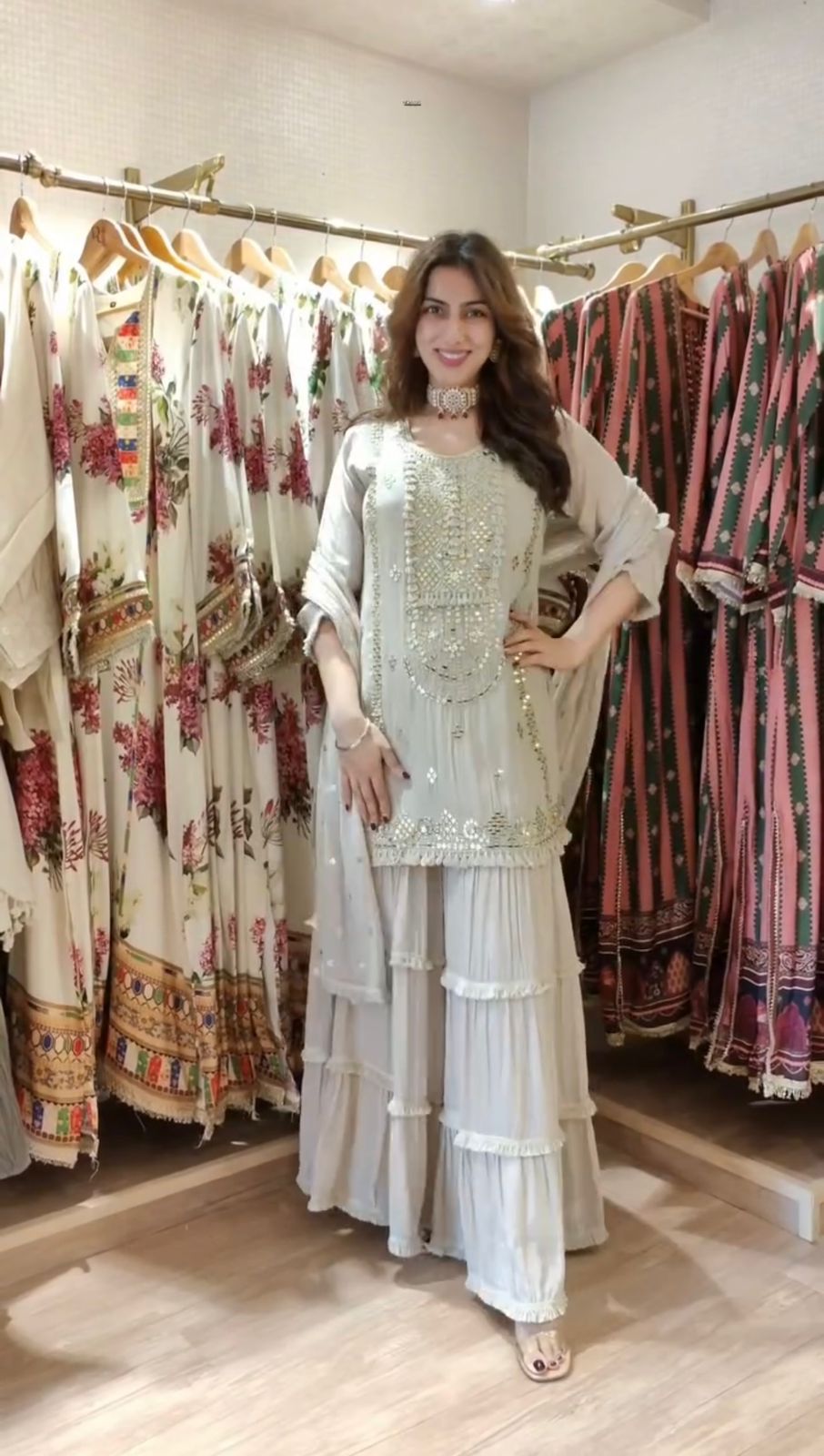 Designer Sharara Set – Elegant Ethnic Wear ✨