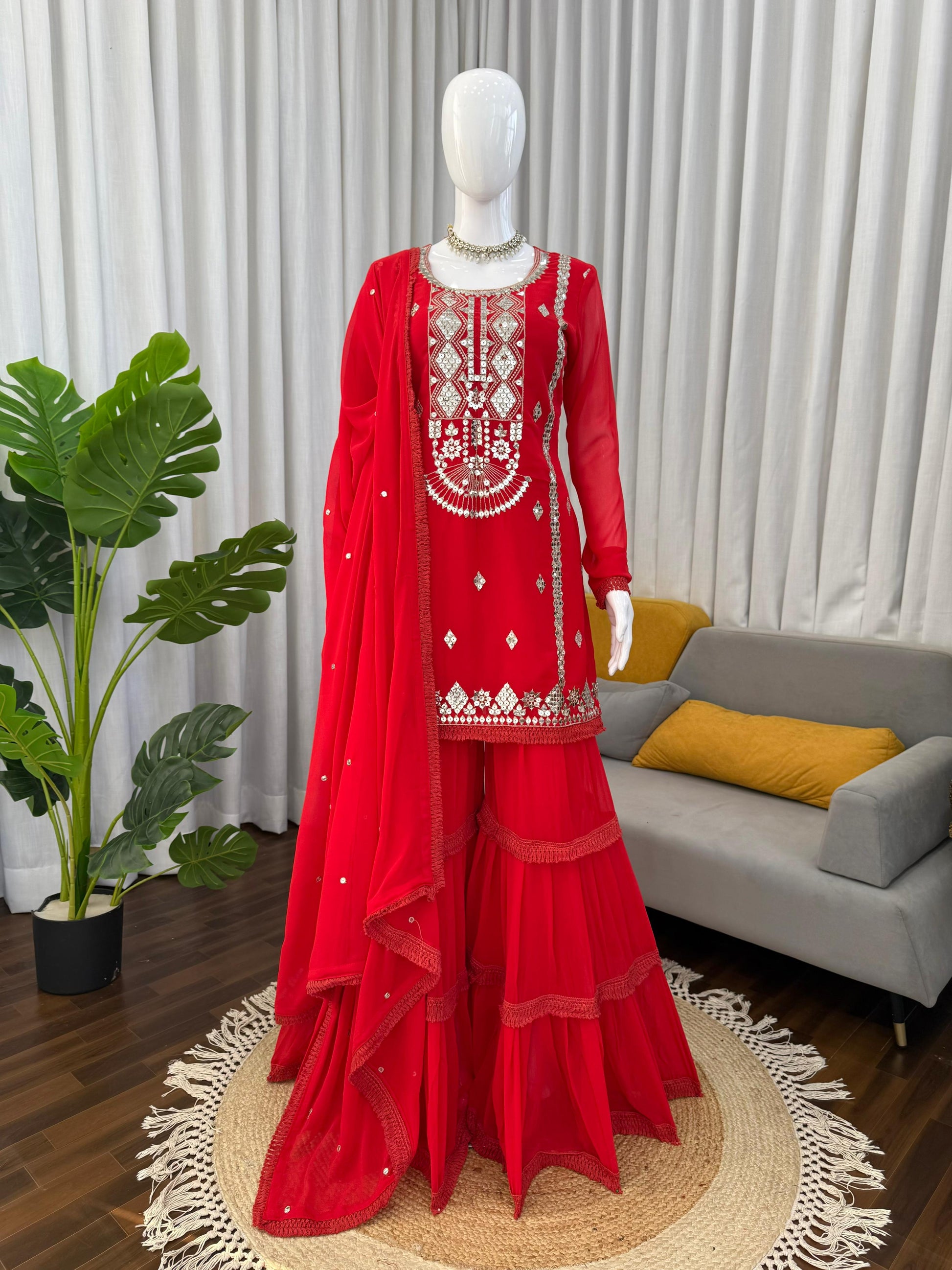 Designer Sharara Set – Elegant Ethnic Wear ✨