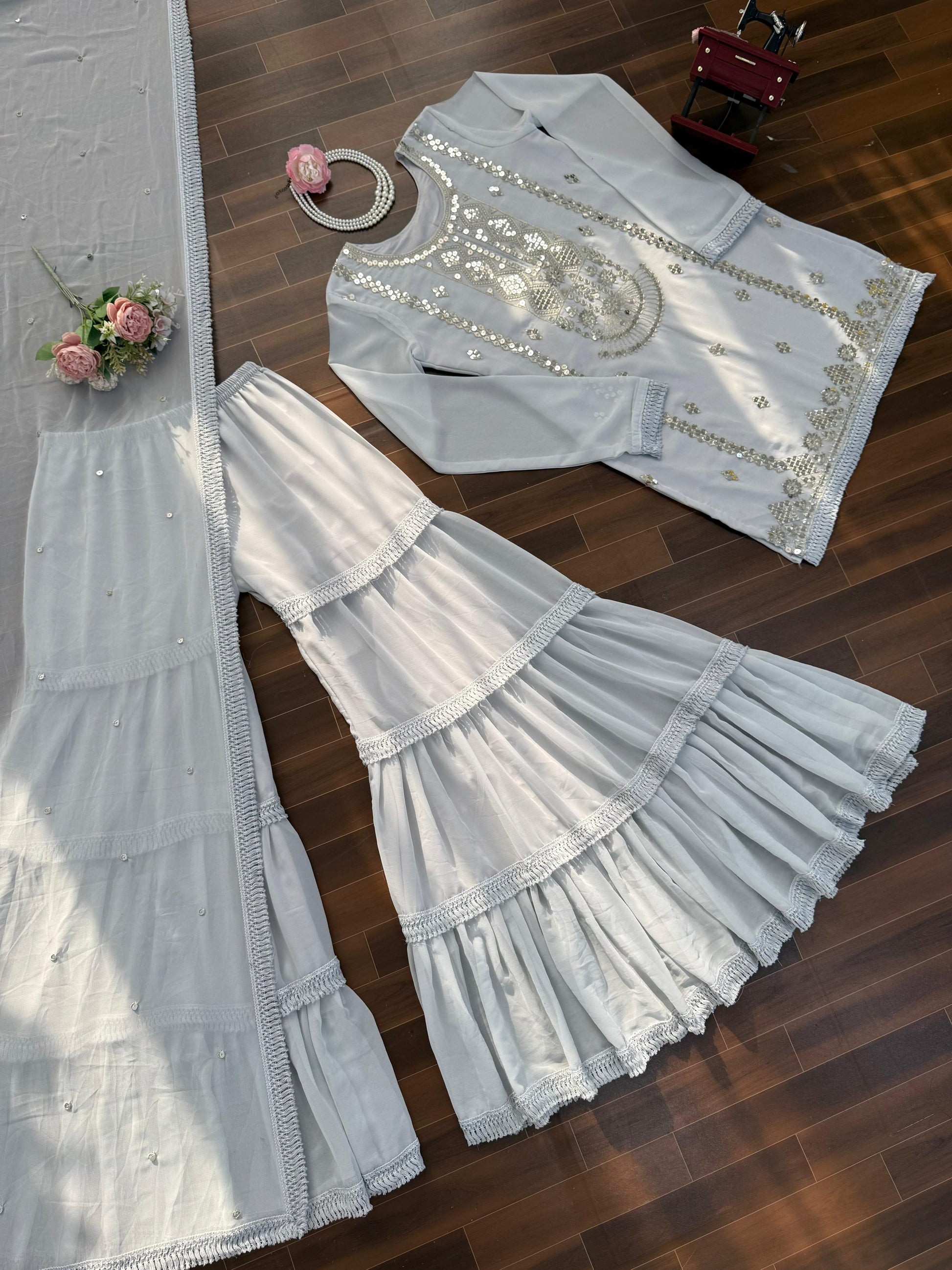 Designer Sharara Set – Elegant Ethnic Wear ✨