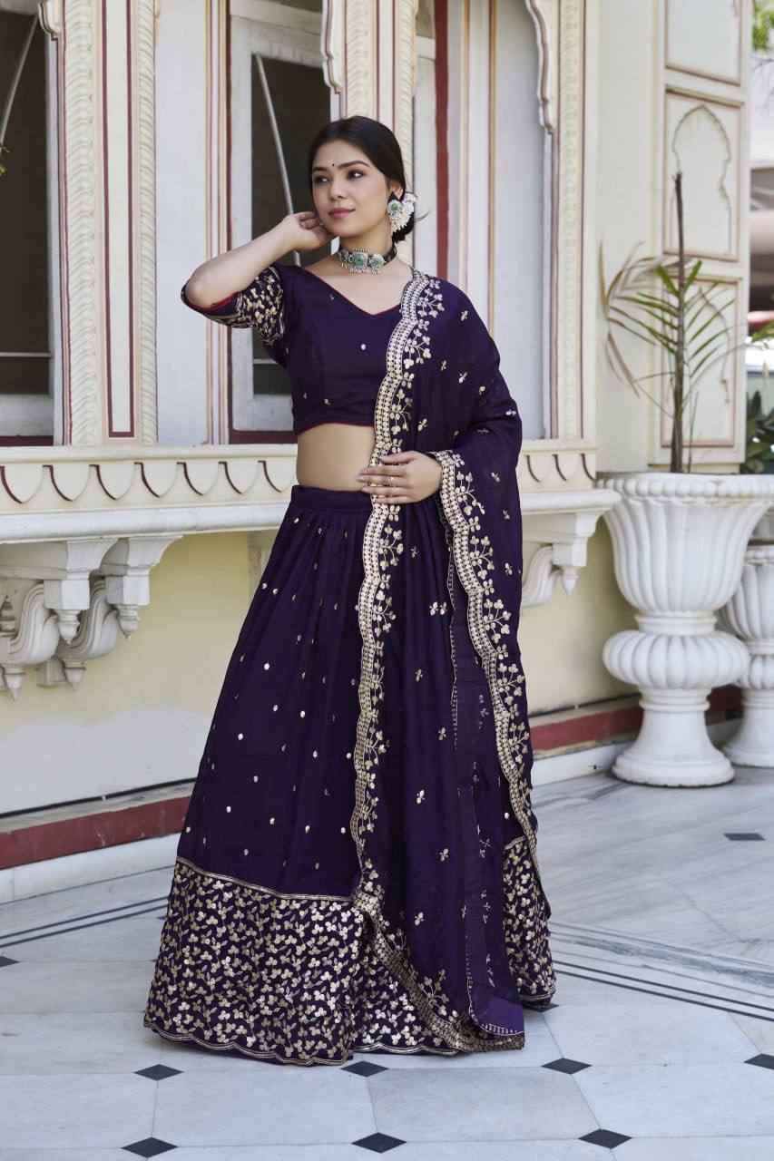 Embroidery Rajwadi work  Lehenga Choli