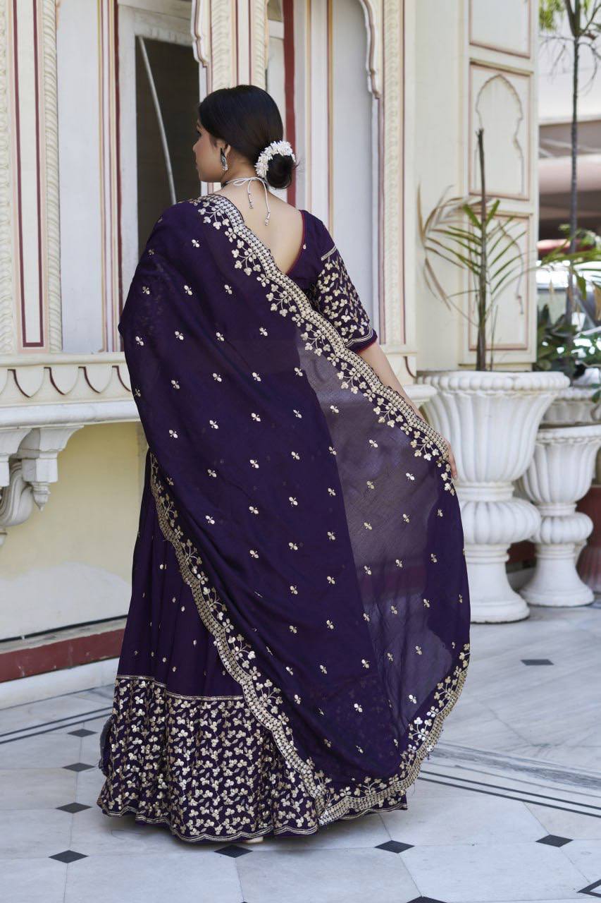Embroidery Rajwadi work  Lehenga Choli
